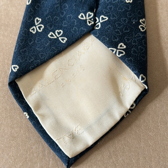 VTG Bundle of 3 Designer Ties, Balenciaga, C. Dior, Hermès, blue tones, silk - Picture 6 of 12